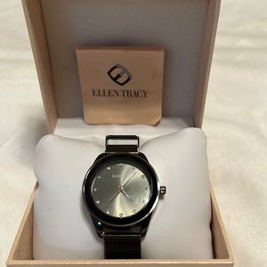 Ellen Tracy Black classics watch new in the box.